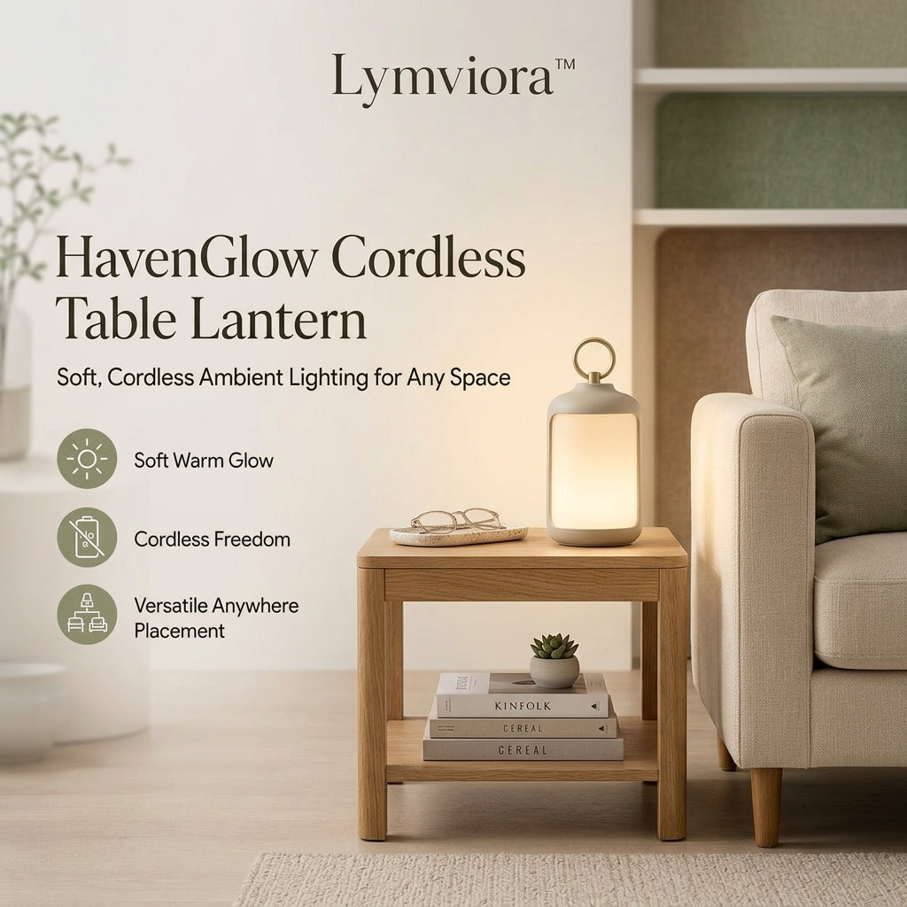 Lymviora™ HavenGlow Cordless Table Lantern