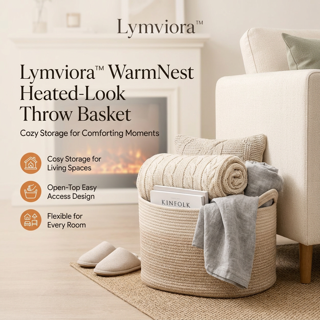 Lymviora™ WarmNest Heated-Look Throw Basket